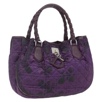 Dior Pre-owned Vintage Nylon Handtas - Dames - Vintage Handtas - Paars - ONE Size - Nylon - Vintage