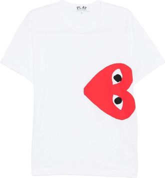 Comme Des Gar&ccedil;ons Short Sleeve Crew Neck - Heren - T-shirts - Wit - L - Katoen - Tops