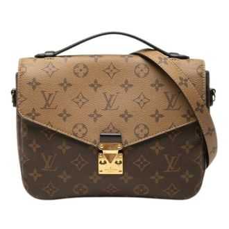 Louis Vuitton Pre-owned Reverse Pochette Metis - Dames - Pre-owned - Bruin - Maat: ONE Size Zijde