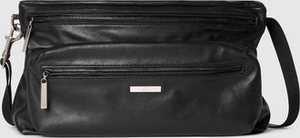Gucci Tag Medium Crossbody Bag, Black, Leather