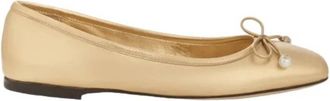 Jimmy Choo London Elme Nappa Leather Ballet Flats