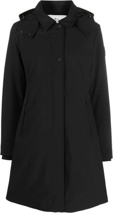 Woolrich Parka met capuchon - Dames - Parka Jassen - Zwart - M - Polyester - Jassen