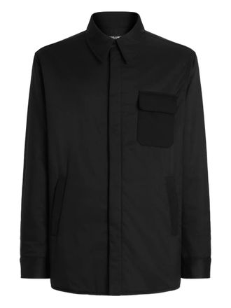 Dolce & Gabbana Giacca-camicia con colletto polo - Nero