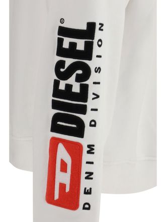 Diesel Logo-Detailed Cotton Sweatshirt - White