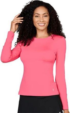 Sofibella UV Colors Womens Long Sleeve Tennis Shirt in Amore at Nordstrom, Size X-Large