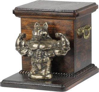 OEM Bull Terrier, Bull Terrier Ii - Una Urna Para Cenizas De Perro Con Una Estatuilla, Una Elegante Urna Para Un Perro, Una Urna &Uacute;nica Con Un Busto De Per