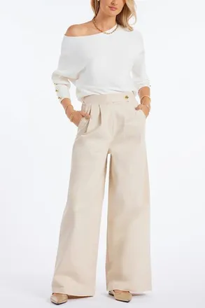 Bishop + Young Alessandro Wide Leg Pant at Nordstrom, Size X-Small