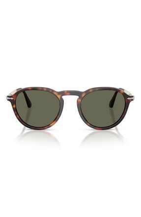 Persol 54mm Polarized Phantos Sunglasses in Havana /Polar Green at Nordstrom