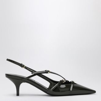Miu Miu Loden patent leather slingback décolleté with buckles