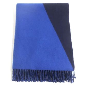 Hermès Pre-owned Scarves, female, Blue, Size: ONE SIZE Pre-owned Cashmere scarves