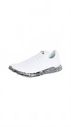 Athletic Propulsion Labs Womens Techloom Wave Athletic Sneakers In White/black/marble