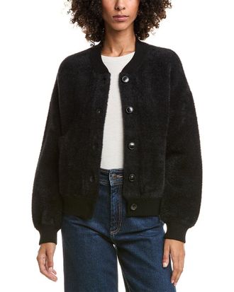 Bella Dahl Fuzzy Eyelash Bomber Jacket