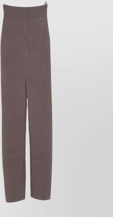 Rick Owens midi skirt with high waist and front slit