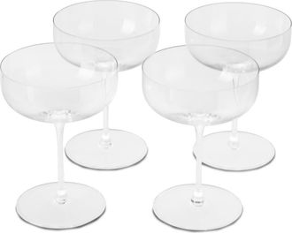 Fable Interiors Set of 4 The Coupe Cocktail Glasses in Clear at Nordstrom