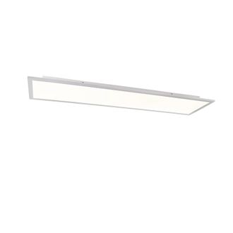 QAZQA Moderno Plaf&oacute;n Blanco 120cm Con Led - Liv Pl&aacute;stico /acero Rectangular Incluye Led Max. 1 X 40 Watt - Qazqa