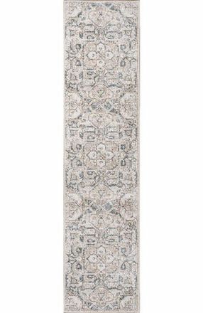 Jonathan Y Designs Edith Distressed Medallion Low-Pile Machine-Washable Area Rug in Cream/light Gray at Nordstrom, Size 3Ft 0In X 5Ft 0In