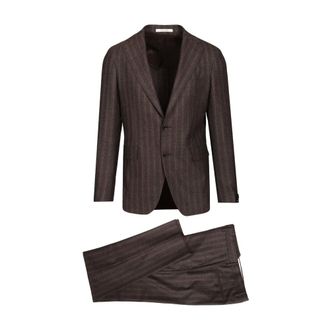 Tagliatore Heren, Pakken, Bruin, Maat: 2XL Wol