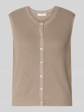 Christian Berg Weste mit Strukturmuster in Schlamm, Gr&ouml;&szlig;e XXL