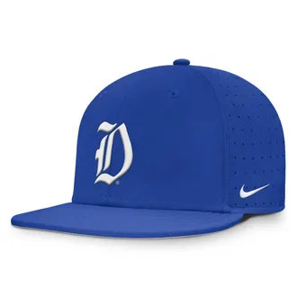 Nike Duke Dugout True Nike Mens Dri-FIT College Fitted Hat in Blue | NC144EVDU-JWK