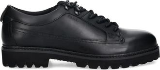 HUGO BOSS Leren derby schoenen - Zwart