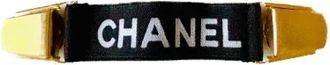 Chanel Pre-owned Leather belts - Dames - Vintage Accessoires - Geel - ONE Size - Vintage