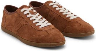 Mango Suede Sneaker in Medium Brown at Nordstrom, Size 39