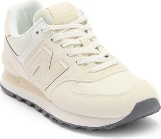 New Balance 574 Sneaker in Linen/Sea Salt at Nordstrom, Size 5.5