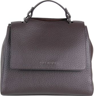 Orciani Grained Leather Small Handbag