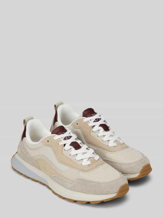 Marc O'Polo Low Top Sneaker aus echtem Leder in Beige, Gr&ouml;&szlig;e 43