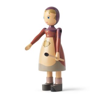 Kay Bojesen Denmark Kay Bojesen - Das M&auml;dchen mit den Schwefelh&ouml;lzern, H 14,5 cm, multi