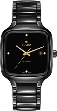 Rado Vierkant Automatisch Diamanten Horloge - Dames - Horloges - Zwart - ONE Size - Accessoires