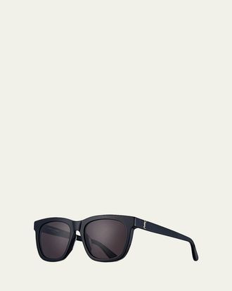Saint Laurent SL M24K Oversize Square Acetate Sunglasses