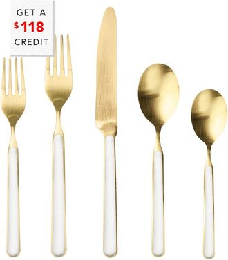 Mepra 20Pc Fantasia Ice Flatware Set With $118 Credit