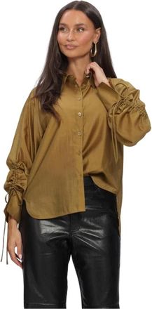 Aaiko Marel LYO 512 Blouse - Dames - Blouses & Shirts - Groen - Maat: XS Polyamide