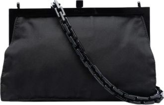 Prada Pre-owned Crossbody Tas - Dames - Vintage Clutch - Zwart - ONE Size - Nylon - Vintage