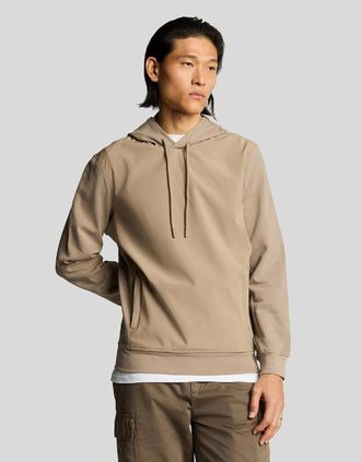 Lyle & Scott Lyle And Scott Mens Softshell Hybrid Pullover Hoodie - Brown - Size: 40