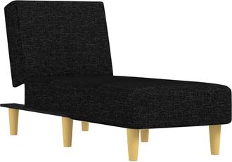 vidaXL Sof&aacute; Div&aacute;n De Tela Negro Vidaxl