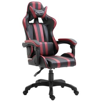 vidaXL Sedia da Gaming Rosso Vino in Similpelle - Vidaxl