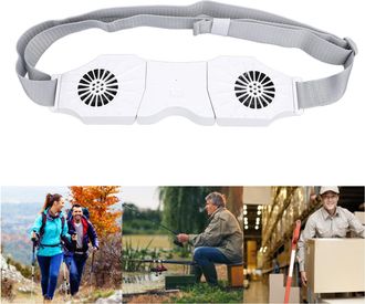 OEM Ventilador Doble Recargable Por Usb De 8000 Mah Con Tres Niveles De Velocidad Para Uso Corporal, Camping, Agricultura Y Actividades Al Aire Libre (bla