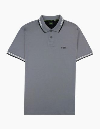 HUGO BOSS Mens Hugo Boss Paul Slim Fit Polo Grey 036 - Size: 40