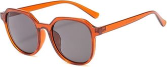 Generic Fashion Square Large Frame Sunglasses For Men And Women Outdoor Polarized Driving Vacation Sports(Orange)