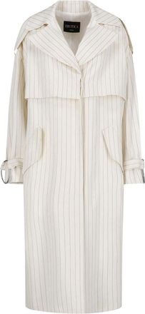 Dondup Trench Coat in Fresh Wool