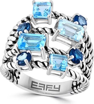 Effy Sterling Silver London Blue Topaz Ring - Size 7 at Nordstrom Rack