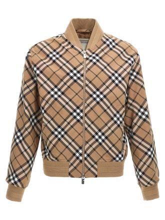 Burberry Multicolor Polyester Mens Bomber
