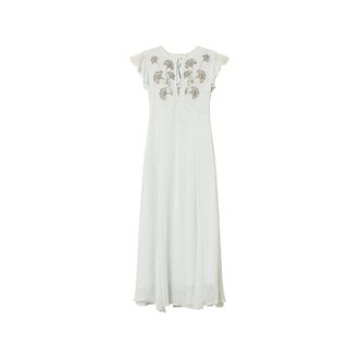 Twinset Bead-embellished Ruffled Dress