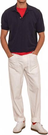 Alex Mill Garment Dyed Polo In Night Fall