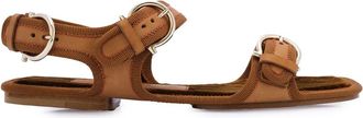 Ferragamo Salvatore Ferragamo Ladies Nomadic Stories Leather Buckle Sandals, Size 5.5