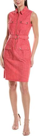 Sharagano Sleeveless Shirtdress