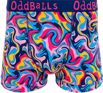 Oddballs | Mens Boxers | 1 Pack | Classic Fit | Mens Underwear | Hipster Boxer Shorts | Cotton Boxers | Elastic Waistband | Ripple | 3XL-Large