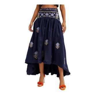 Agua Bendita Lucille Thoughts Bikini Top - female - Agua by Agua Bendita - Maxi Skirts - Blue - XS - Skirts